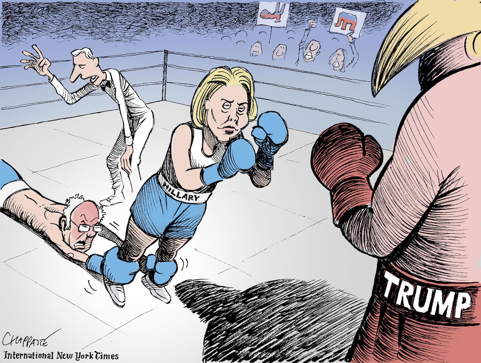 Bernie,Hillary and Trump