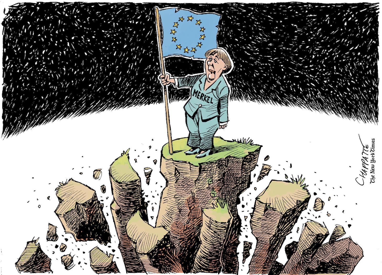 Merkel,toujours debout