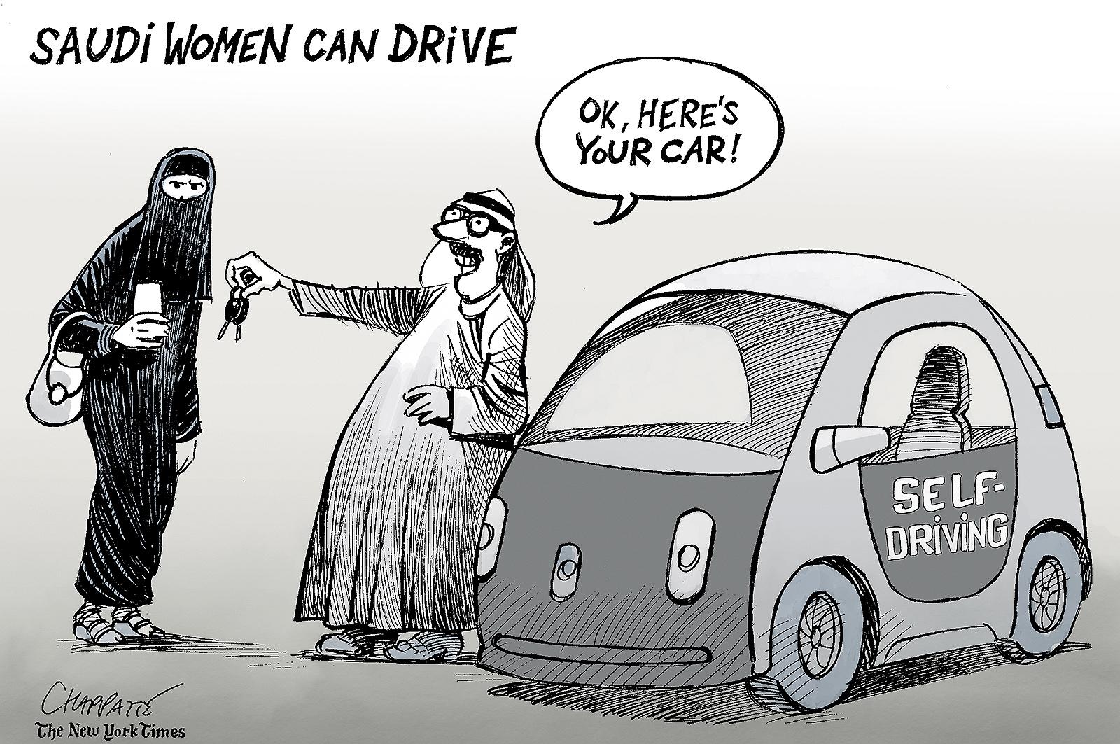 Saudi women can drive