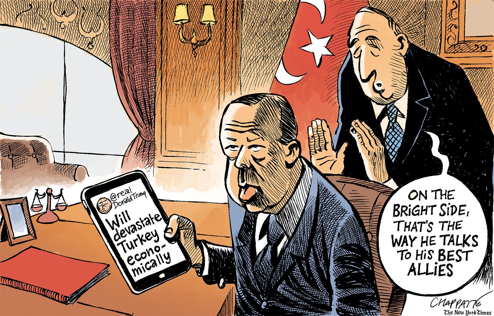 Trump threatens Turkey
