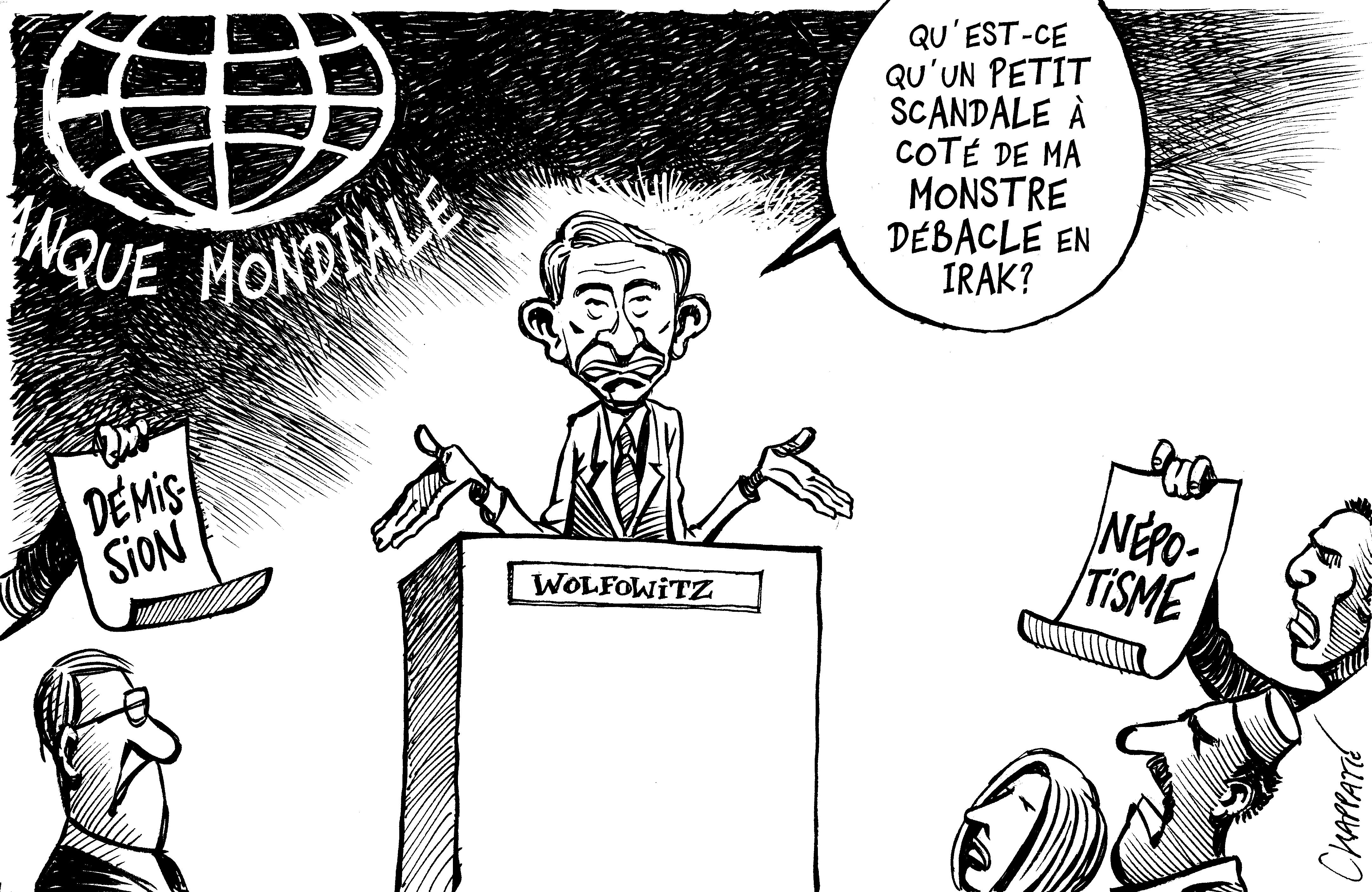 Wolfowitz: scandale de favoristisme