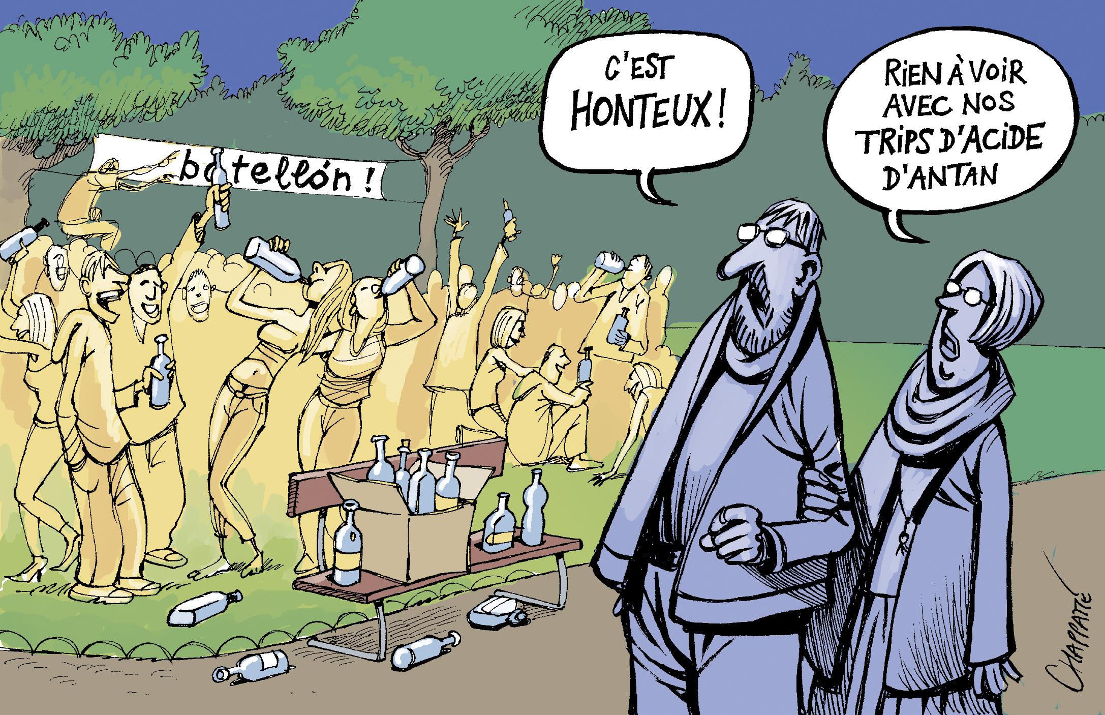 Bitures collectives de jeunes