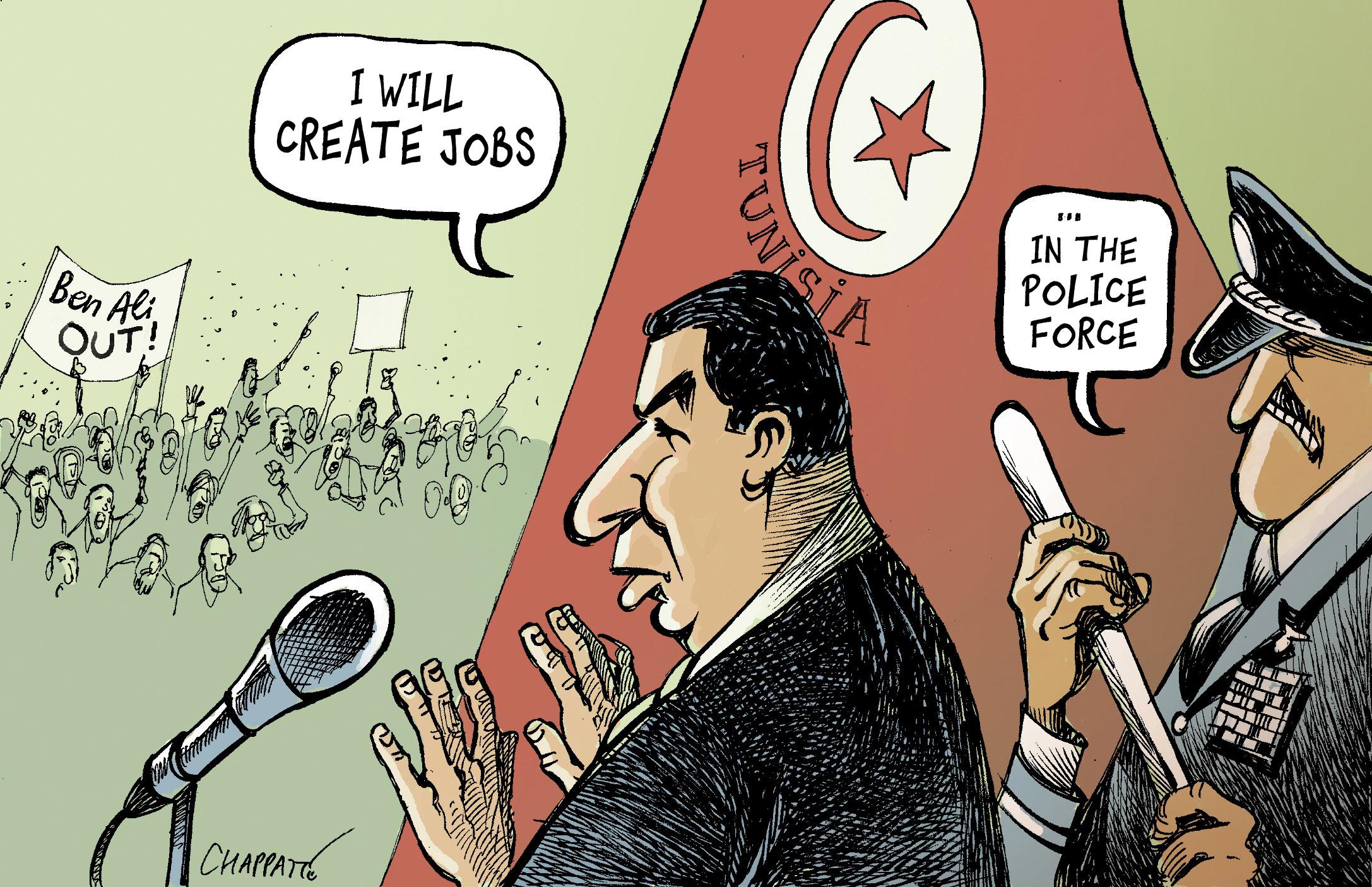 Anger in Tunisia