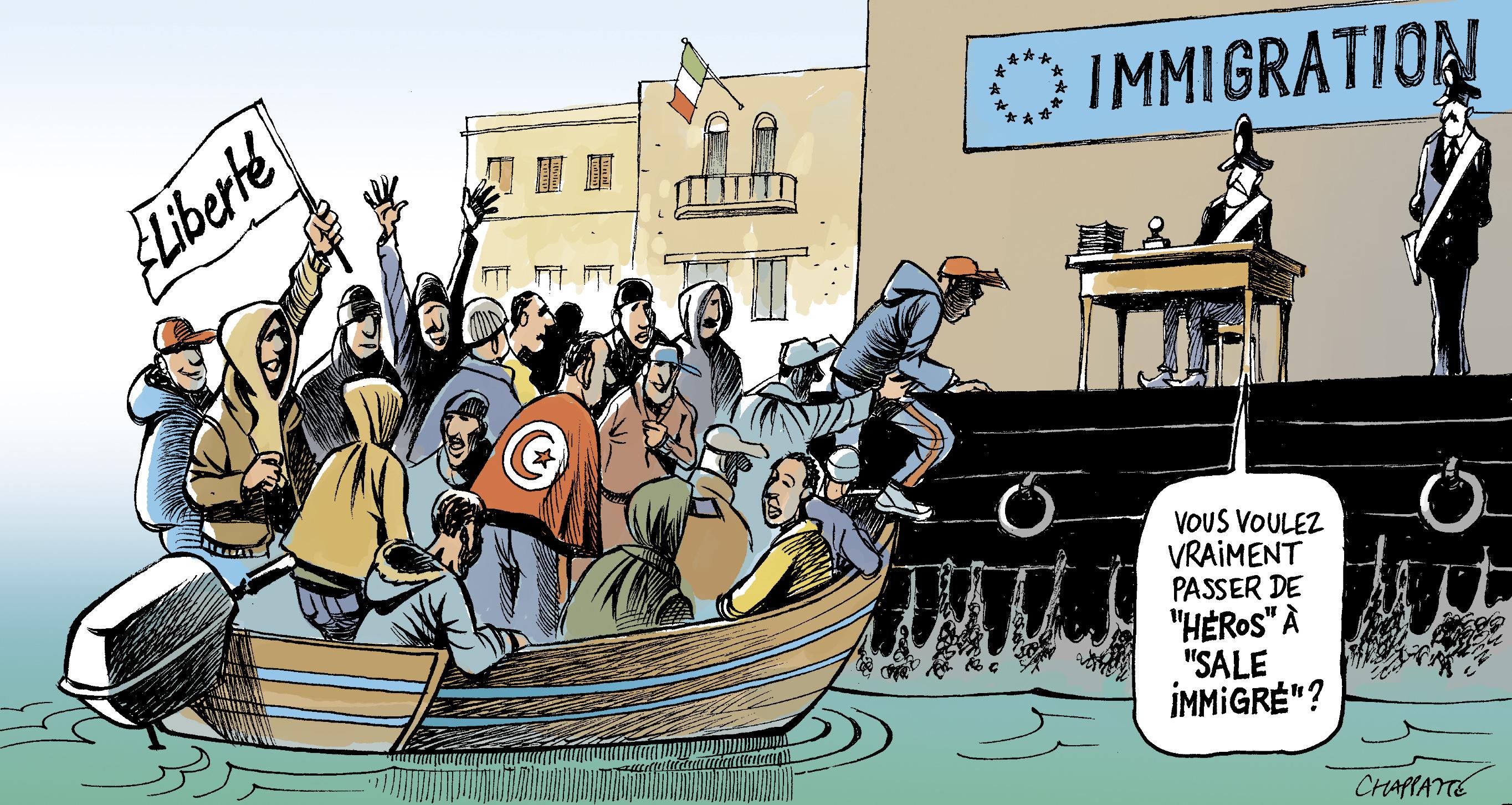 Lampedusa croule sous l'immigration