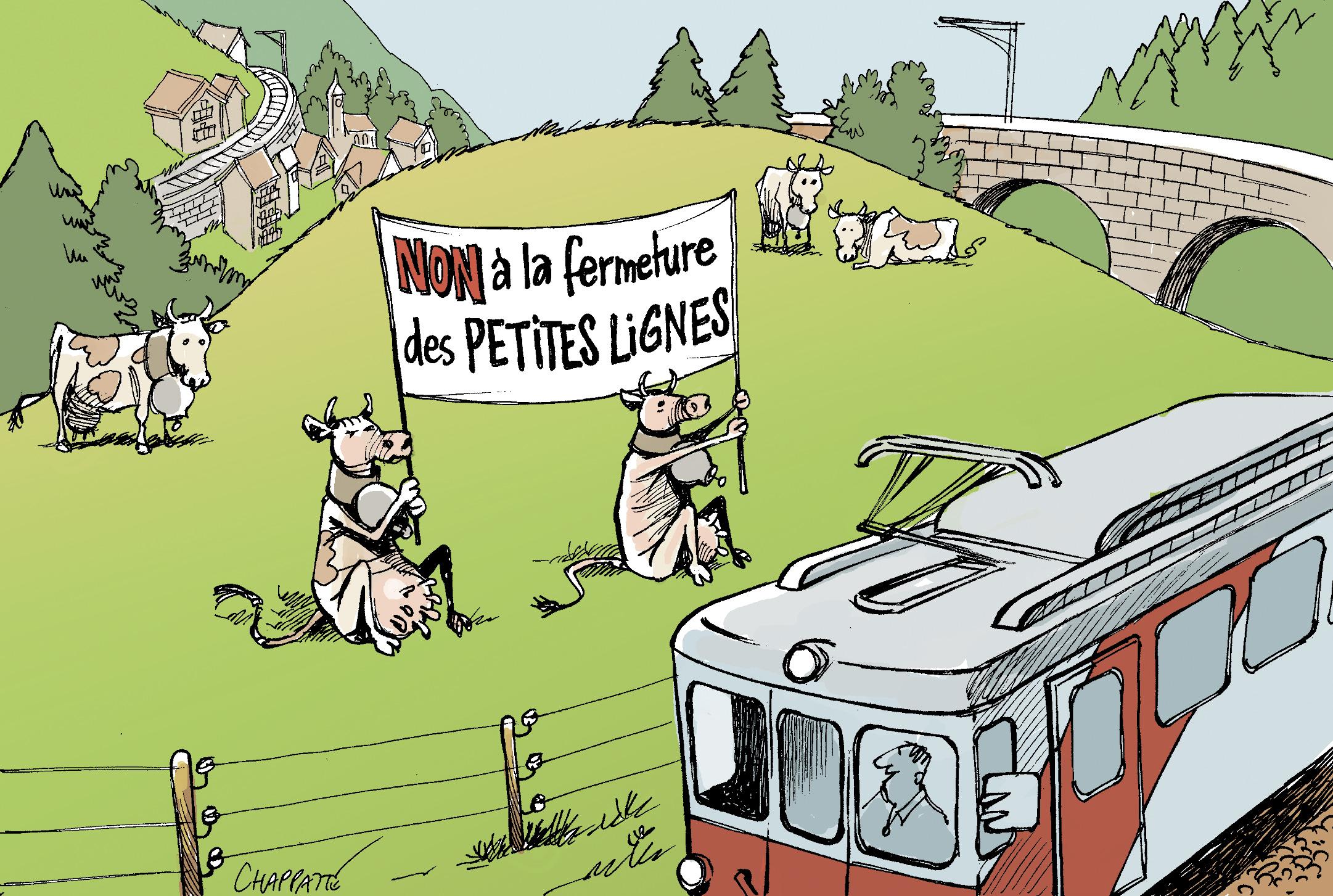Petits trains menacés en Suisse