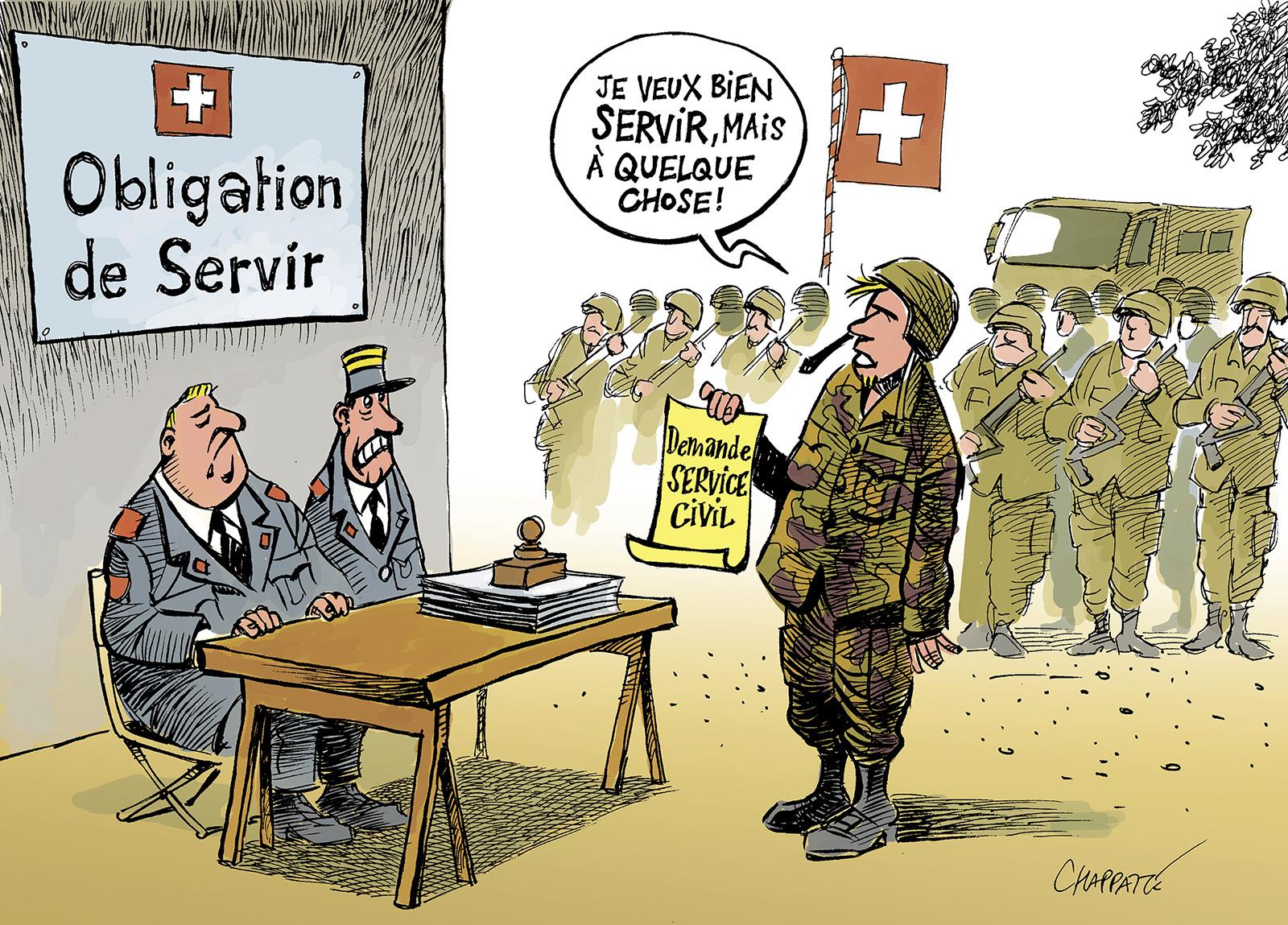 Les jeunes désertent l’armée suisse