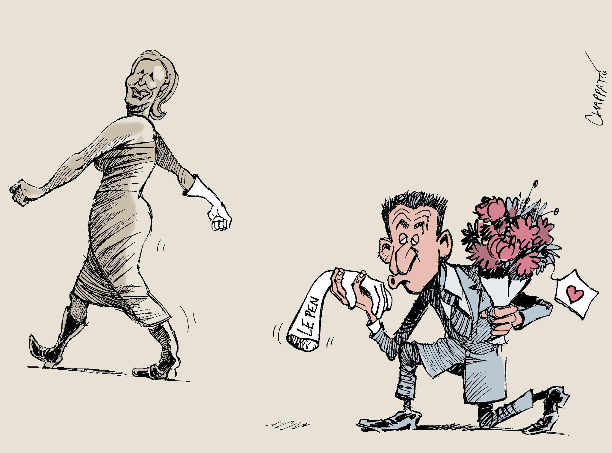 Sarkozy et Marine Le Pen