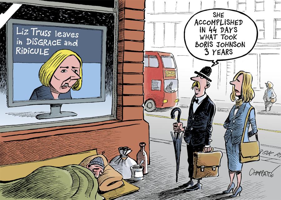 A British Debacle Globecartoon Political Cartoons Patrick Chappatte 