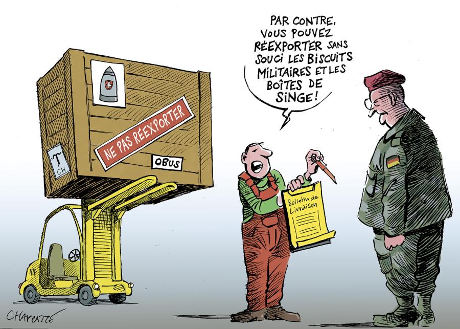 Pas d'obus suisses pour l'Ukraine? Pas d'obus suisses pour l'Ukraine?