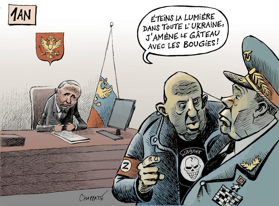 1er anniversaire de la guerre en Ukraine | Globecartoon - Political ...