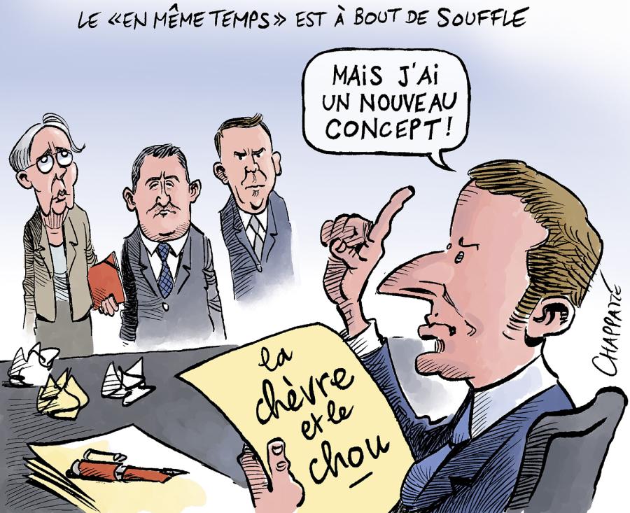 Macron bloqué Macron bloqué