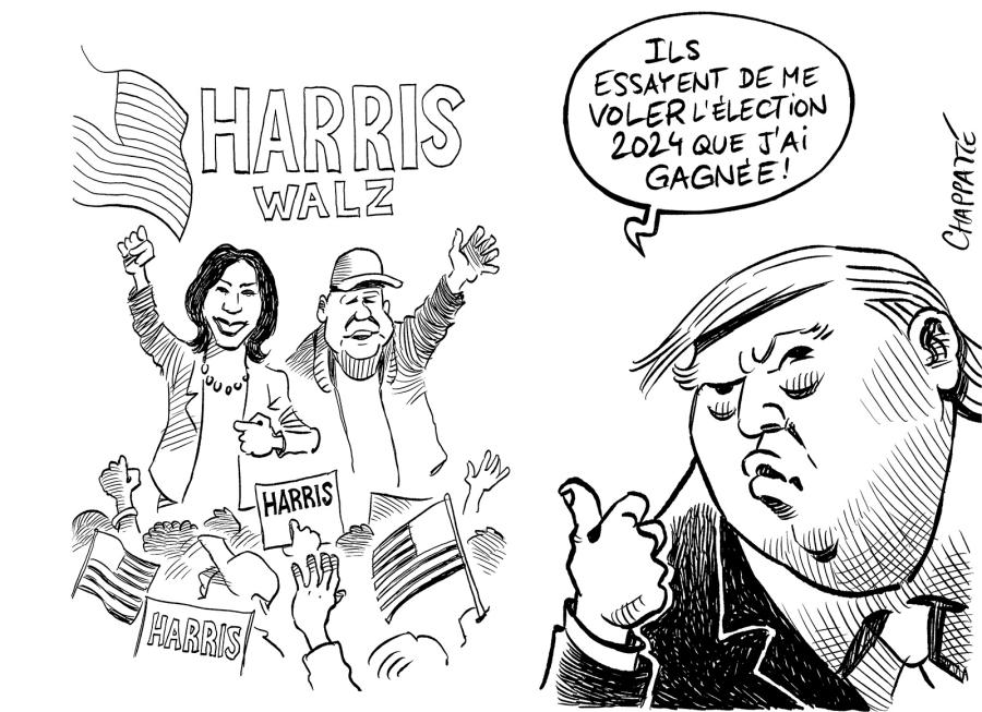 Le ticket démocrate inquiète Trump Le ticket démocrate inquiète Trump