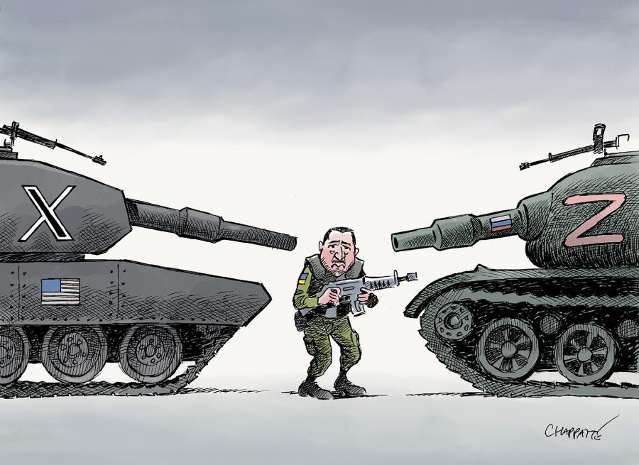 Zelensky in the crossfire 