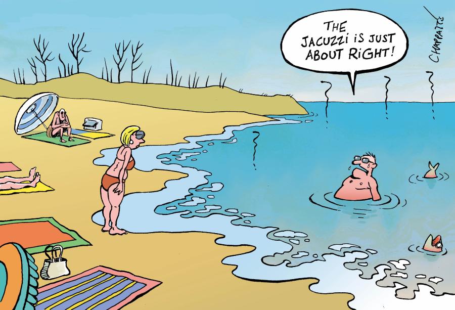 Record high sea temperatures 