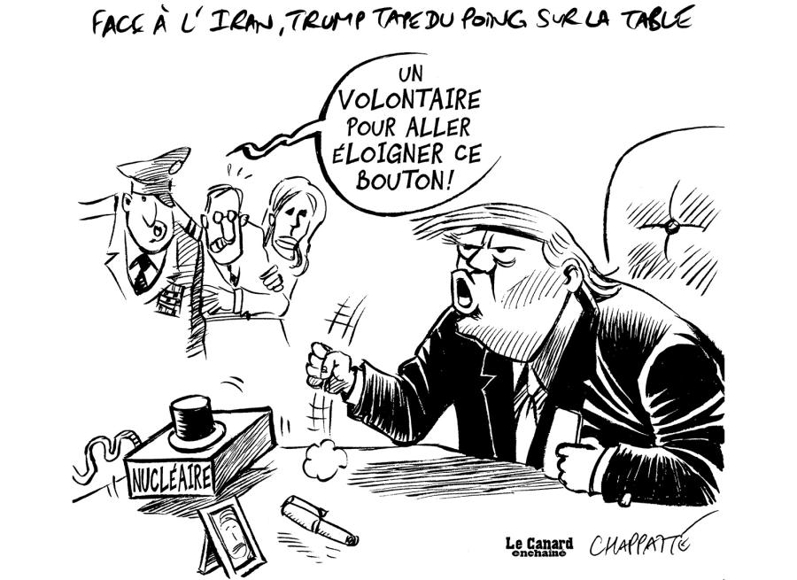 Face à l’Iran, Trump tape du poing sur la table Face à l’Iran, Trump tape du poing sur la table Face à l’Iran, Trump tape du poing sur la table