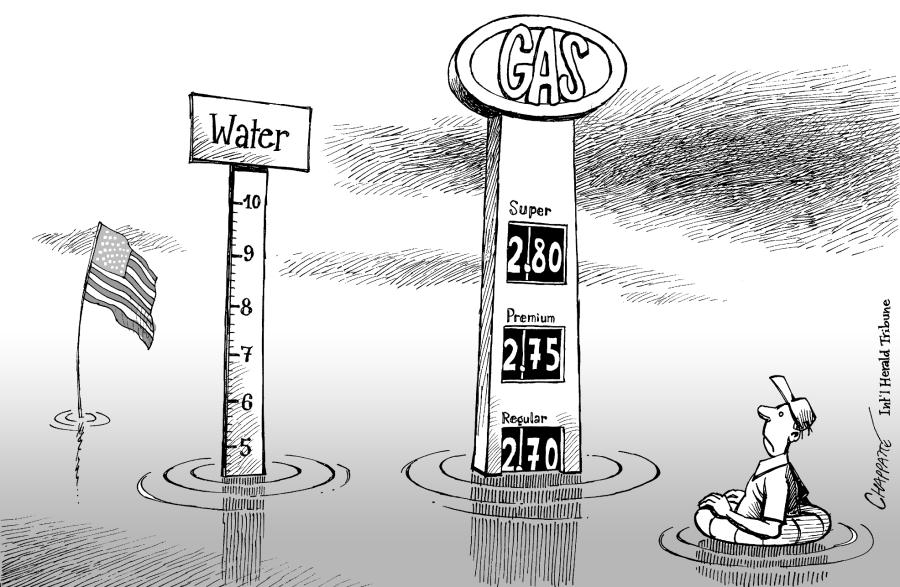 Gas prices rise after Katrina | Globecartoon - Political Cartoons - Patrick  Chappatte
