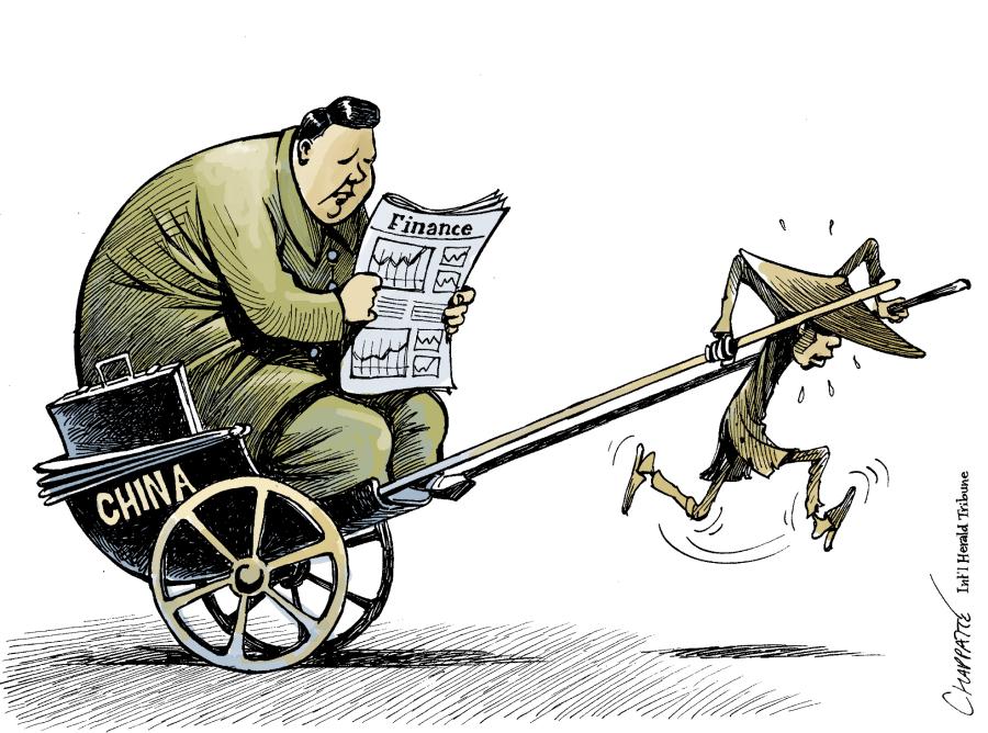 China,Rich and Poor | Globecartoon - Political Cartoons - Patrick Chappatte