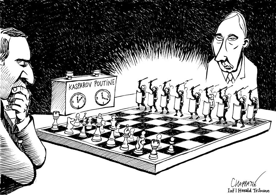 Kasparov opposé à Poutine Kasparov opposé à Poutine