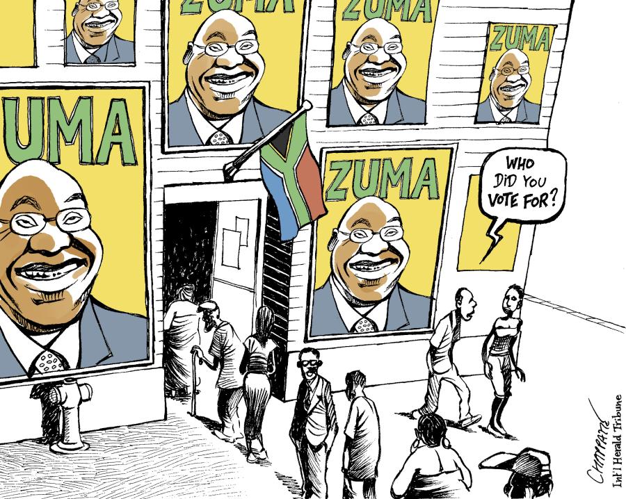 South Africa: Jacob Zuma's Turn | Globecartoon - Political Cartoons -  Patrick Chappatte