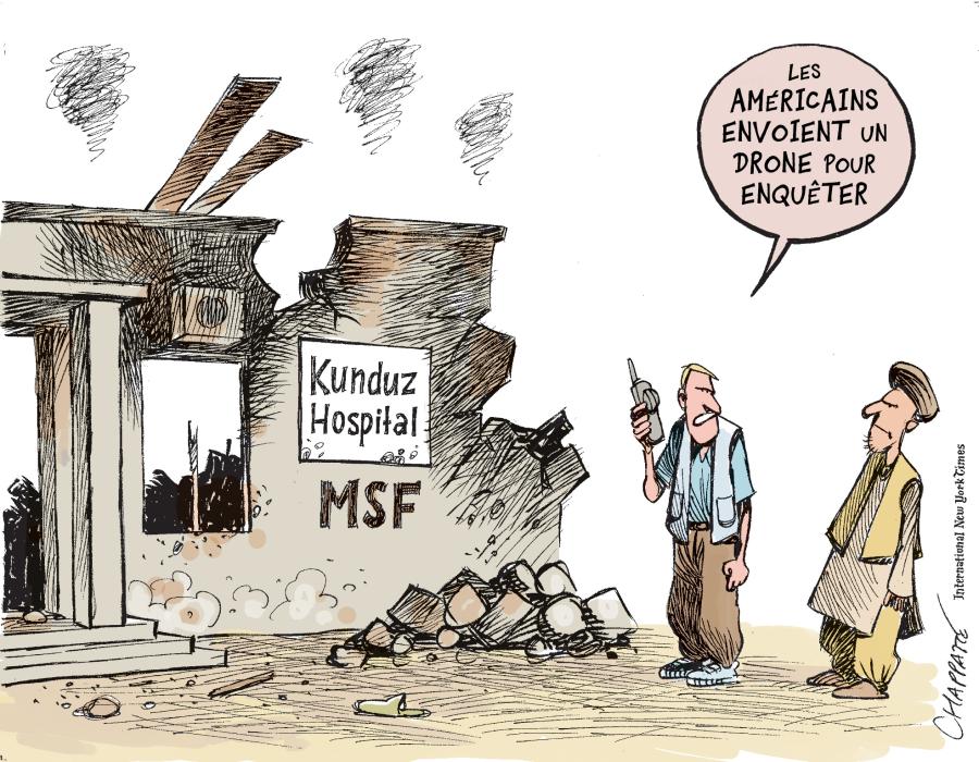 Bombardement de l'hôpital de MSF Bombardement de l'hôpital de MSF Bombardement de l'hôpital de MSF