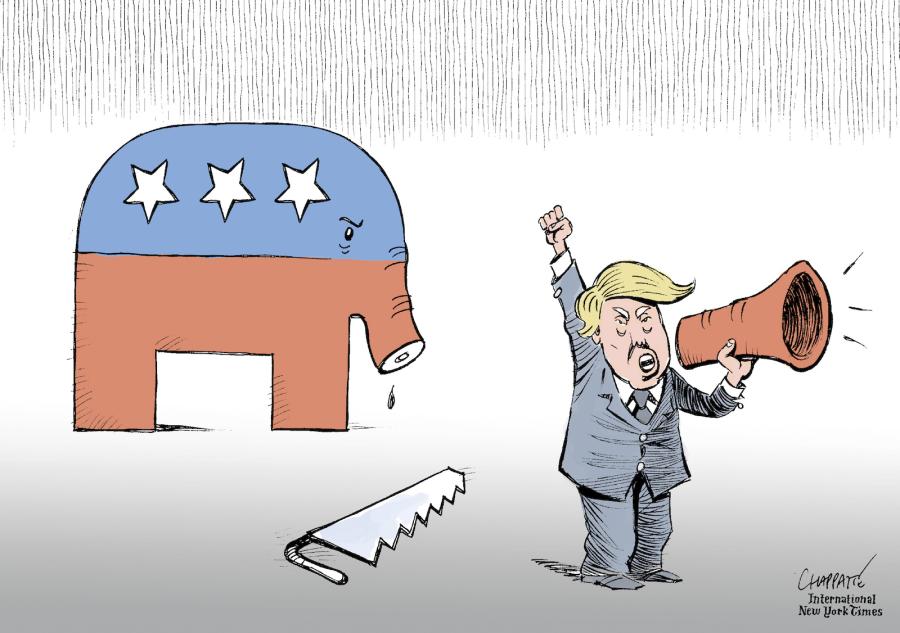 Trump hijacks the Republican Party Trump hijacks the Republican Party Trump hijacks the Republican Party