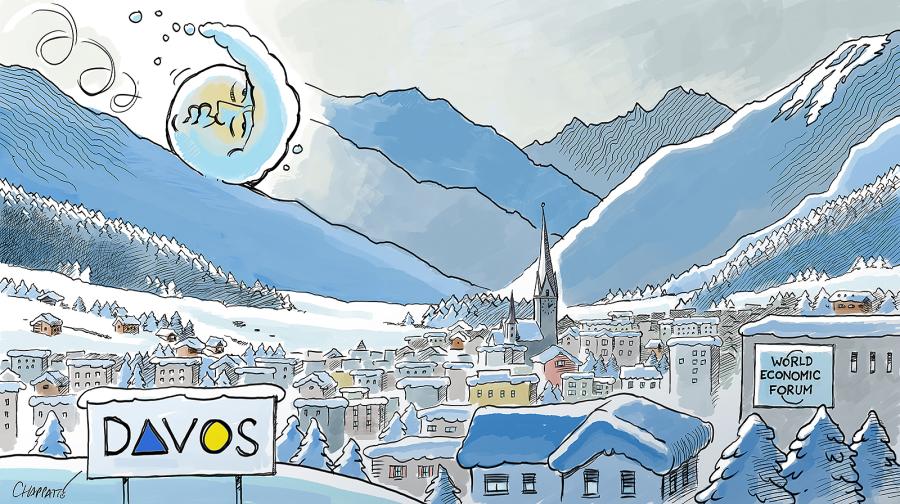 Trump déboule à Davos Trump déboule à Davos