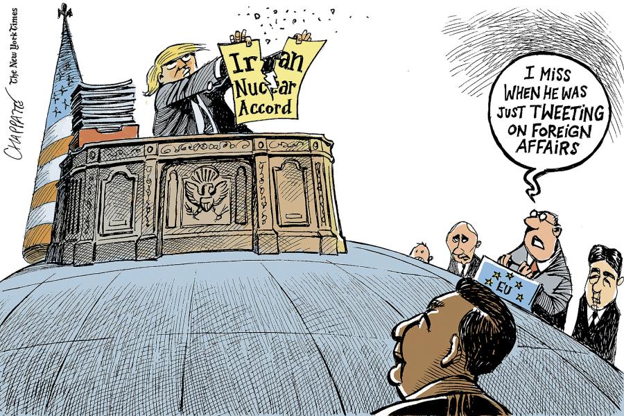Trump shreds the Iran deal Trump shreds the Iran deal Trump shreds the Iran deal