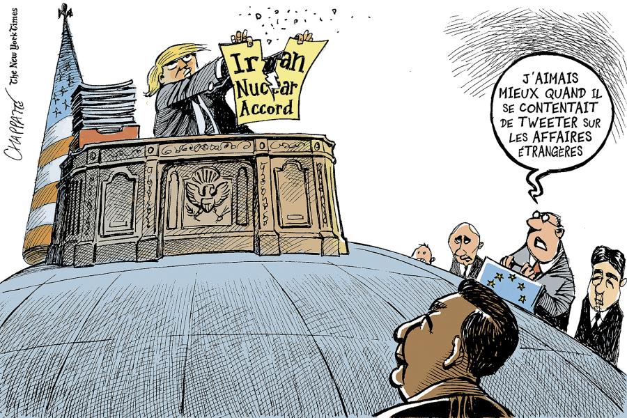Trump déchire l'accord iranien Trump déchire l'accord iranien Trump déchire l'accord iranien
