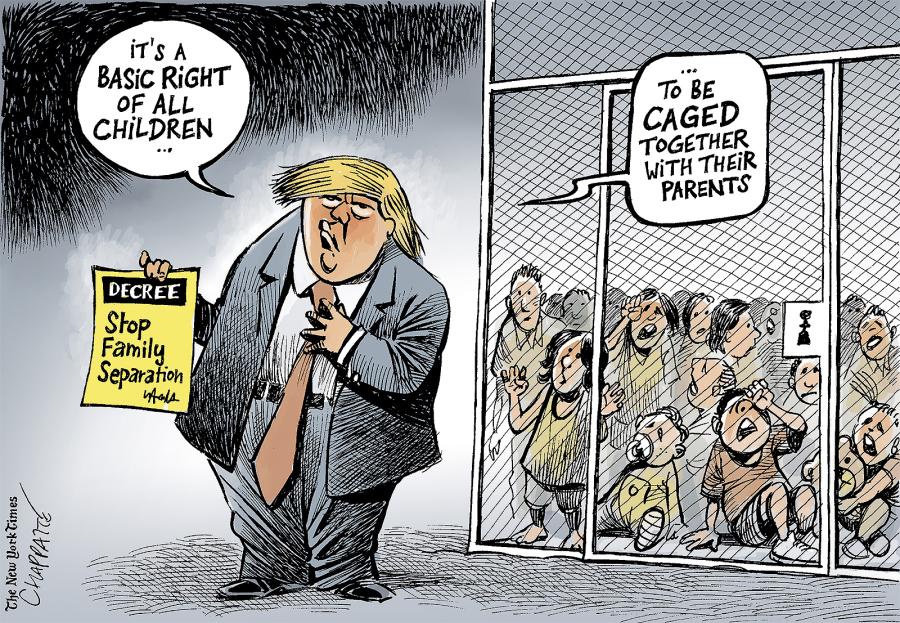 Trump and the migrant children Trump and the migrant children Trump and the migrant children