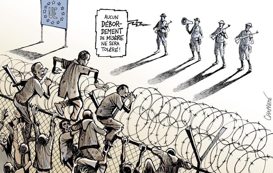 Assaut d'immigrés au sud de l'Europe Assaut d'immigrés au sud de l'Europe Assaut d'immigrés au sud de l'Europe