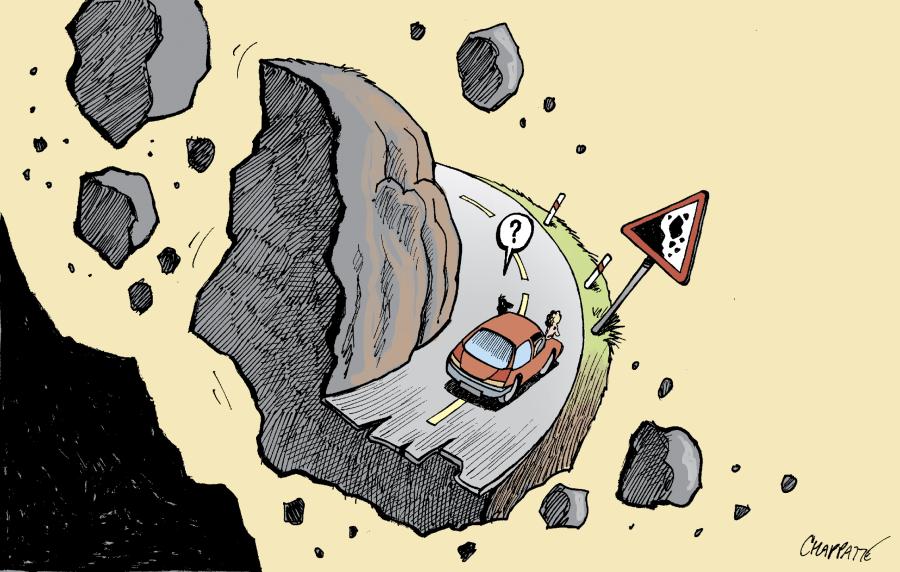 Réchauffement global: les montagnes craquent Réchauffement global: les montagnes craquent Réchauffement global: les montagnes craquent