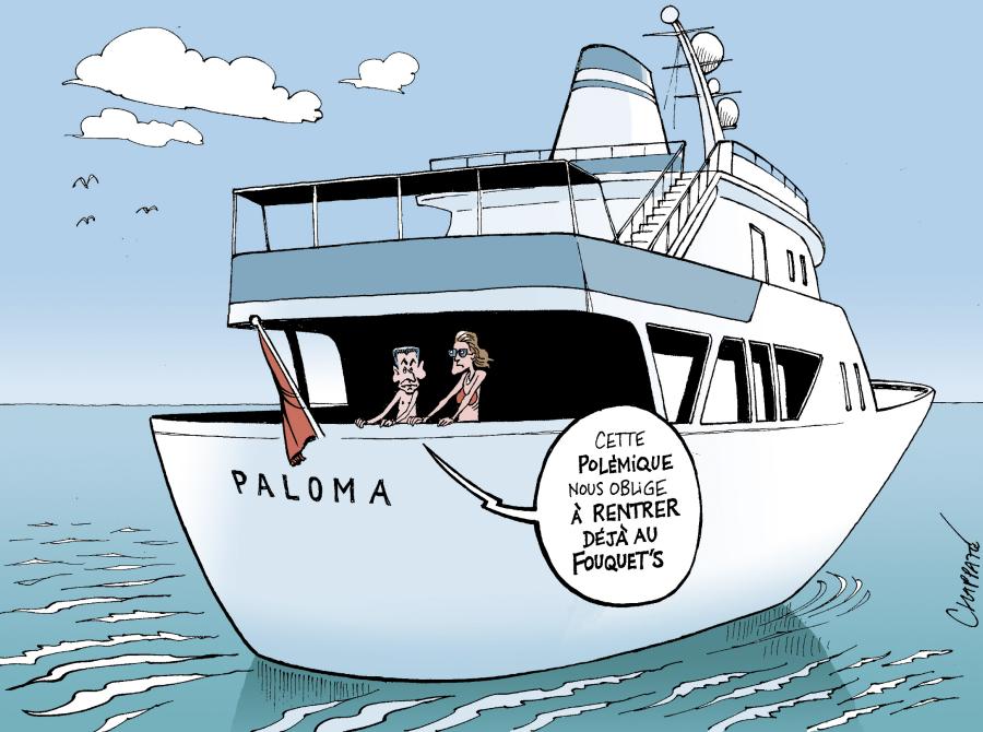 Sarkozy quitte son yacht Sarkozy quitte son yacht Sarkozy quitte son yacht