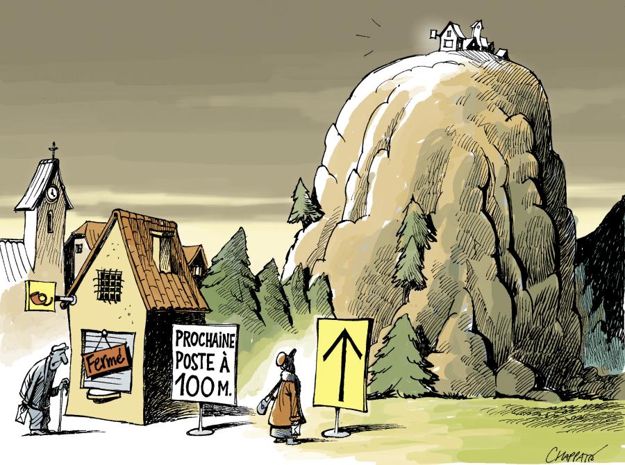 De moins en moins d'offices postaux De moins en moins d'offices postaux De moins en moins d'offices postaux