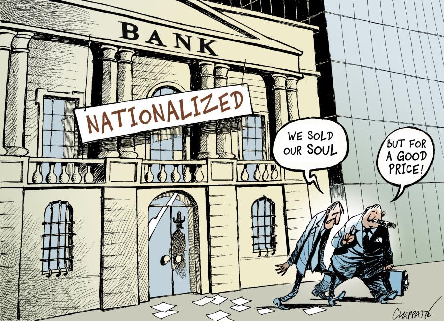 Bailout of the Banking Industry | Globecartoon - Political Cartoons -  Patrick Chappatte