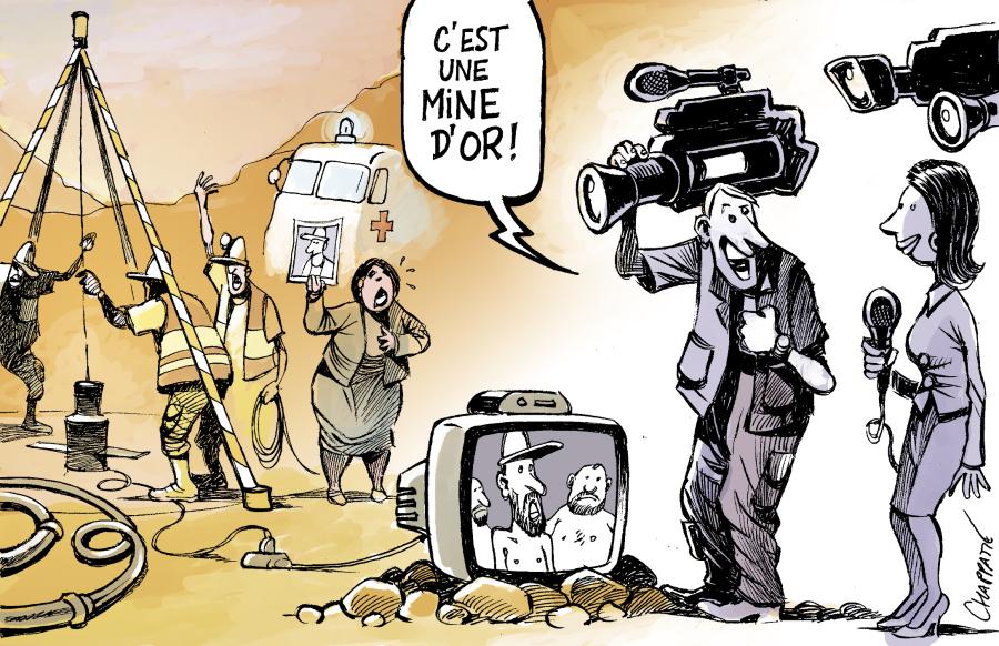 Drame en direct dans une mine chilienne Drame en direct dans une mine chilienne Drame en direct dans une mine chilienne