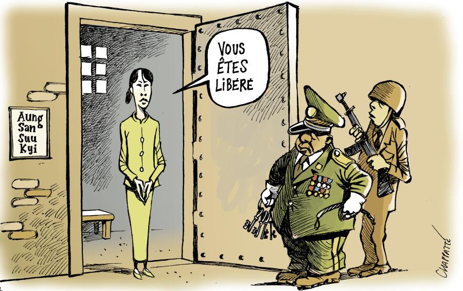 Libération d'Aung San Suu Kyi Libération d'Aung San Suu Kyi Libération d'Aung San Suu Kyi