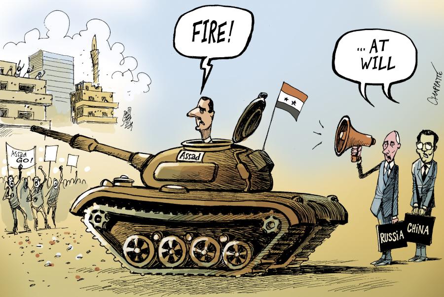 Russia and China behind Assad Russia and China behind Assad Russia and China behind Assad