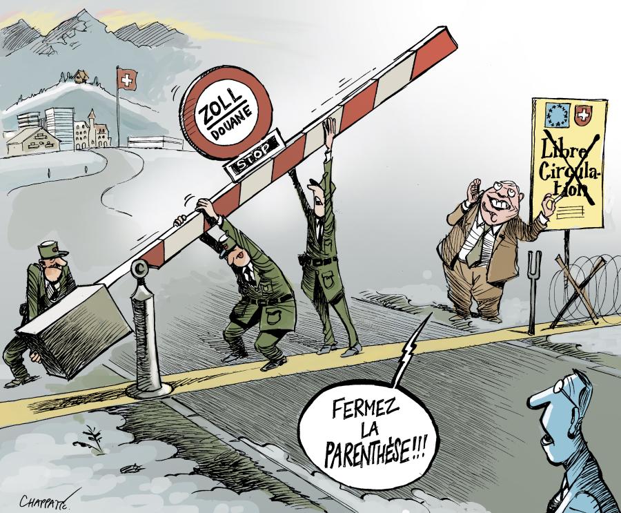 Les Suisses limitent l'immigration Les Suisses limitent l'immigration Les Suisses limitent l'immigration