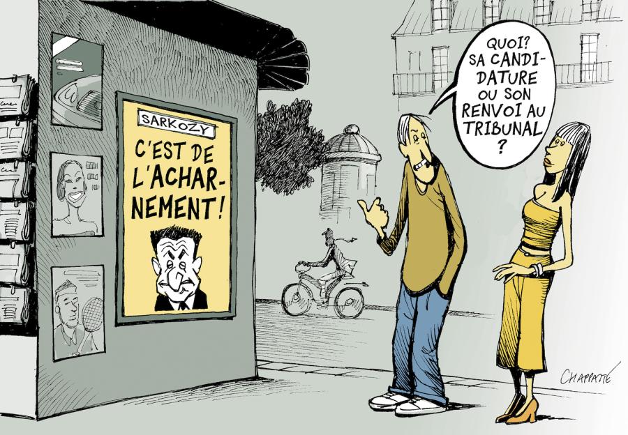 Le candidat Sarkozy rattrapé par la justice Le candidat Sarkozy rattrapé par la justice Le candidat Sarkozy rattrapé par la justice