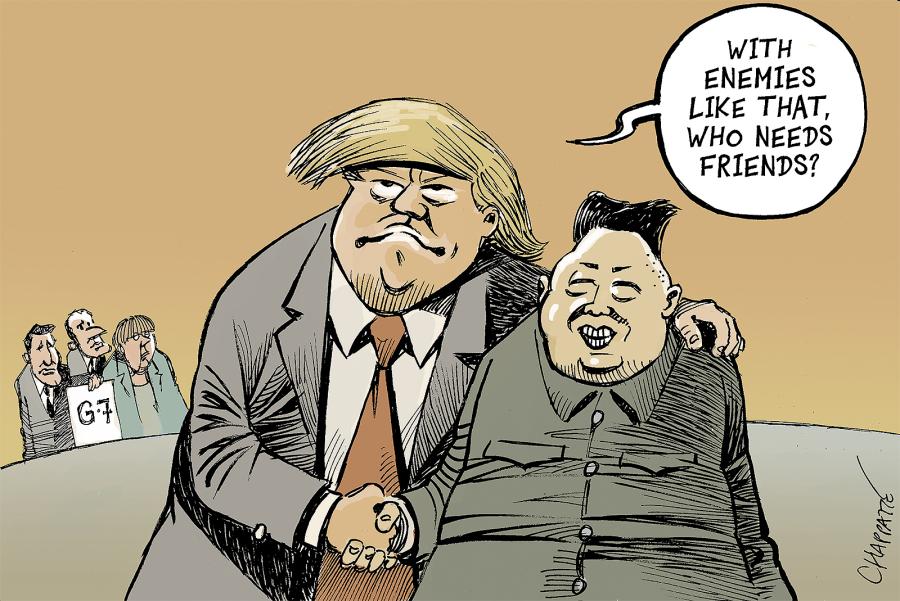 Trump and Kim get along Trump and Kim get along