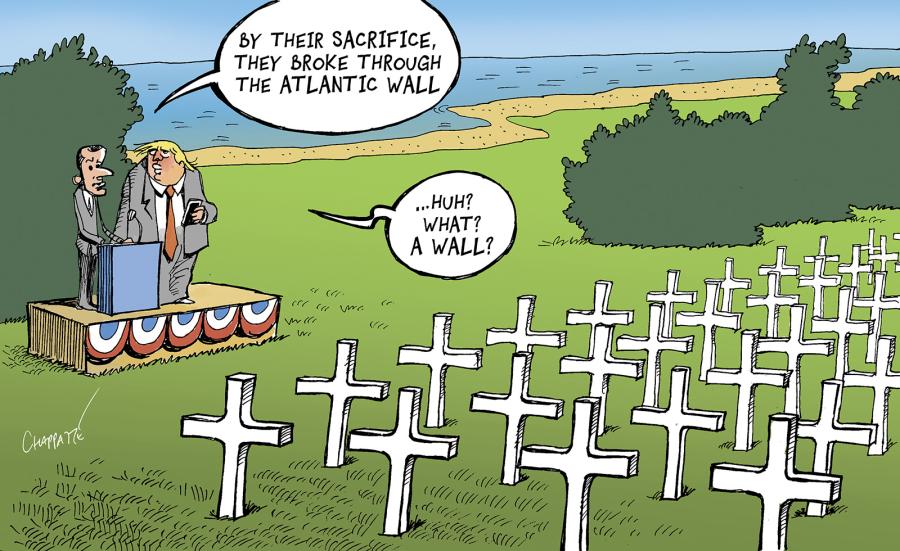 Trump commemorates D-Day Trump commemorates D-Day