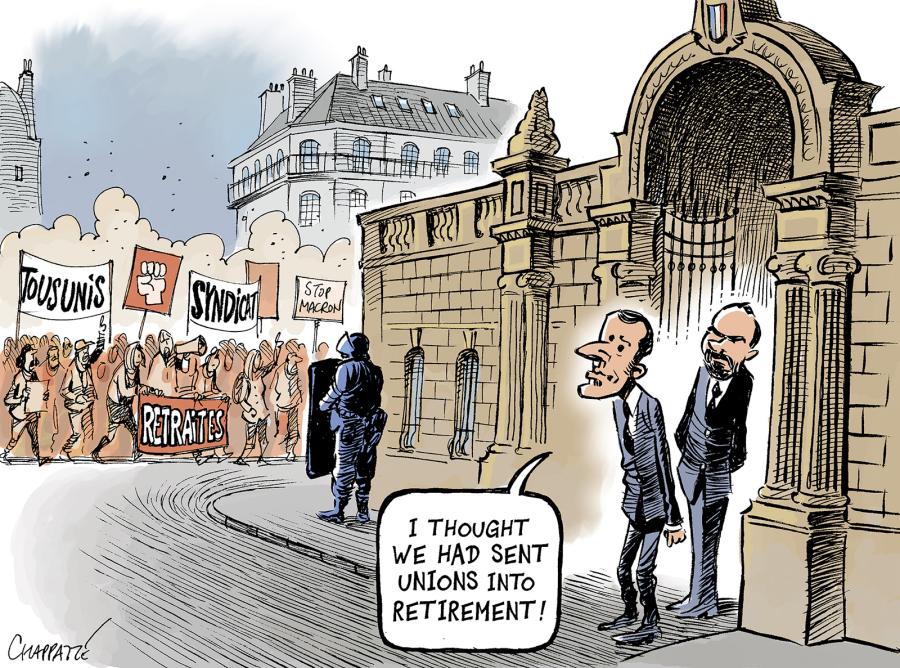 Pension reform protests in France Pension reform protests in France