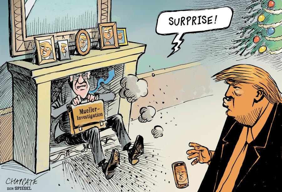 Merry Christmas, Mr Trump! | Globecartoon - Political Cartoons - Patrick  Chappatte