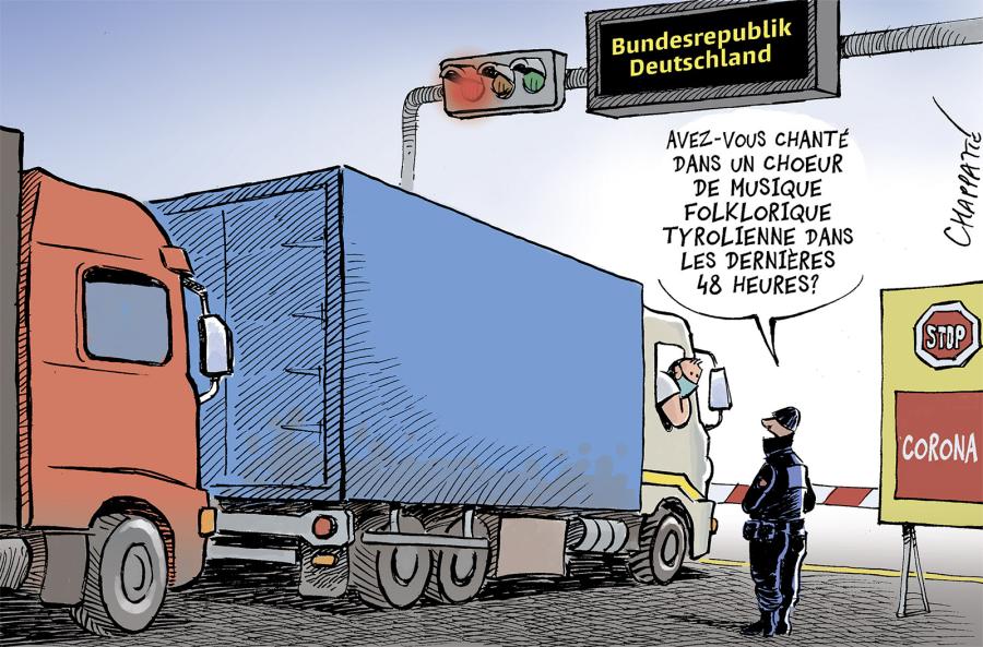 Frontière Allemagne-Autriche en partie fermée Frontière Allemagne-Autriche en partie fermée Frontière Allemagne-Autriche en partie fermée