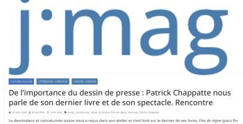 «De l’importance du dessin de presse: un livre, un spectacle»